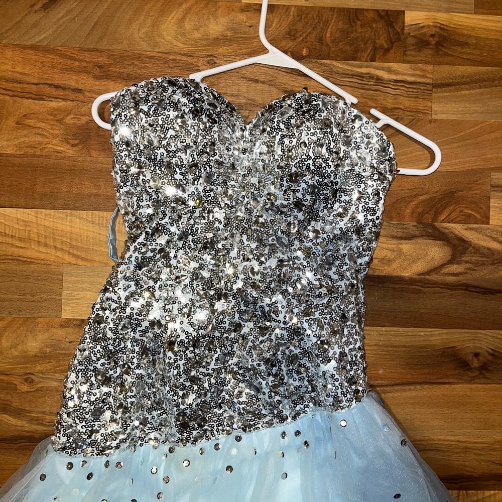 Blue prom dress